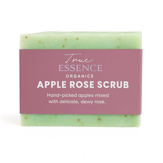 Apple Rose Scrub Organic Soap Bar